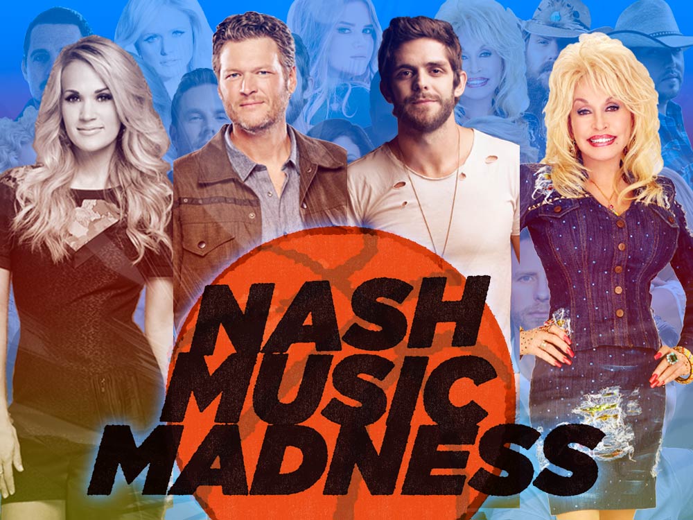 Vote Now: 4 Artists Remain in the 3rd Annual Nash Music Madness Championship—Carrie Vs. Blake, Thomas Rhett Vs. Dolly